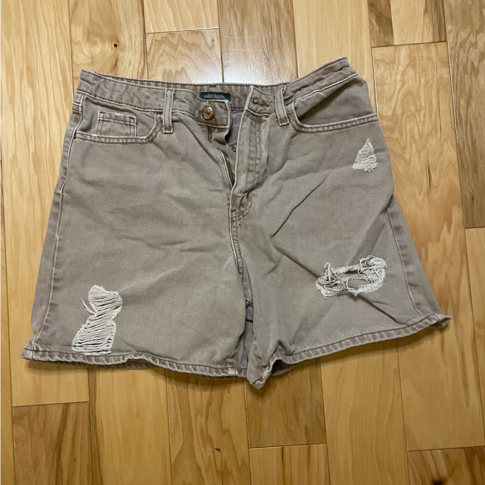 Long Jean shorts